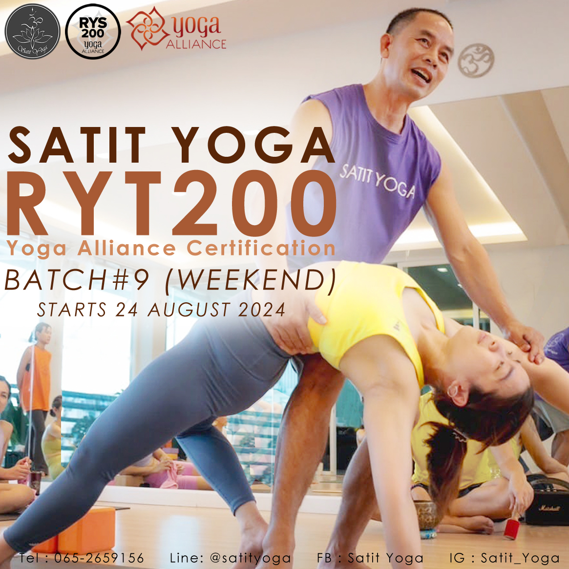 Become an Internationally Certified Yoga Teacher from Yoga Alliance (YA)